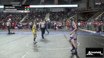70 lbs 2nd Place Match - Judson Allison, Bobcat WC vs Rhett Miller, Greater Heights
