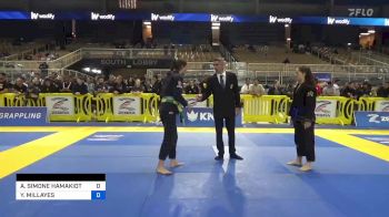 ASIMINA SIMONE HAMAKIOTES vs YASHIRA MILLAYES 2023 Pan Jiu Jitsu IBJJF Championship