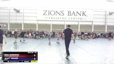 53 lbs Quarterfinal - Wyatt Welker, Utah vs Beau Sorenson, Ravage Wrestling Club