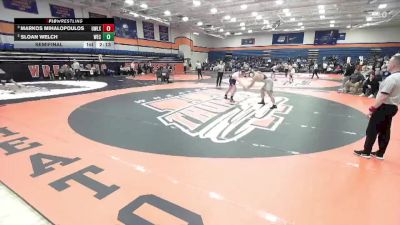 285 lbs Semifinal - Markos Mihalopoulos, Wisconsin - Lacrosse vs Sloan Welch, Wisconsin-Eau Claire