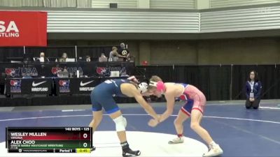 125 lbs Quarterfinal - Wesley Mullen, Virginia vs Alex Choo, Gracie Barra Westchase Wrestling Club