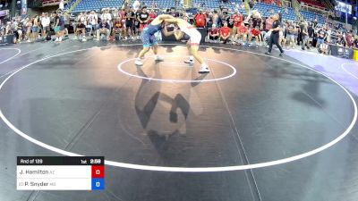 190 lbs Rnd Of 128 - Jaxon Hamilton, AZ vs Peter Snyder, MD