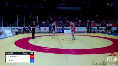 71kg Cons. Round 3 - Ethan Rooney, Montreal NTC / Loyola HS vs Logan Abell, Lutte Élite Soulanges (L.E.S) Crazy Dogs