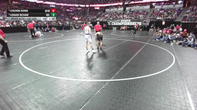 132 lbs Semis - Colton Koss, Gale-Ett.-Tremp/Melrose-Min vs Logan Schad, Kiel