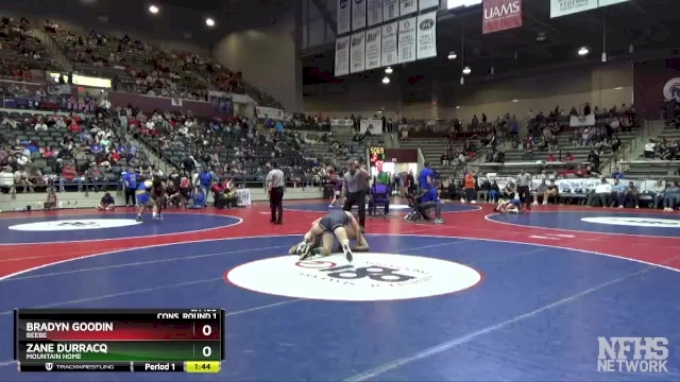 5A 150 lbs Cons. Round 1 - Zane Durracq, Mountain Home vs Bradyn Goodin ...