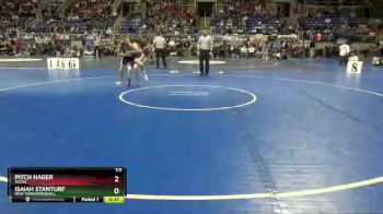 113 lbs Cons. Round 1 - Pitch Hager, Velva vs Isaiah Stanturf, New Town/Parshall