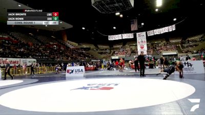 Junior Boys - 138 lbs Cons. Round 1 - Jack Bronte, Livermore Elite Wrestling Club vs Jack Rowe, Liberty Ranch High School Wrestling