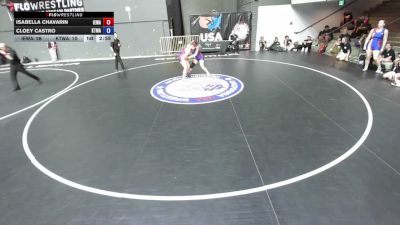 170 lbs Isabella Chavarin, IEWA - Inland Empire Wrestling Association vs Cloey Castro, KTWA-Kings-Tulare Wrestling Association