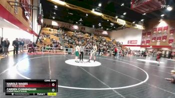 200 lbs Cons. Semi - Carsen Cunningham, Lander Middle School vs Harold Wages, Cody Middle School