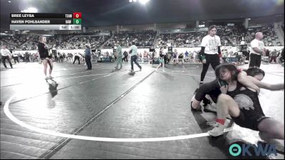 80 lbs Final - Bree Leyba, Team Tulsa Wrestling Club vs Haven Pohlsander, Raw Wrestling Club