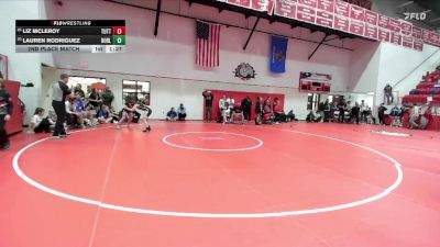 HS 120 lbs 2nd Place Match - Lauren Rodriguez, NOBLE vs Liz McLeroy, TUTTLE