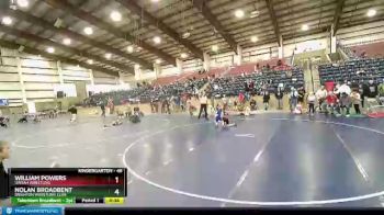 48 lbs Quarterfinal - William Powers, Uintah Wrestling vs Nolan Broadbent, Brighton Wrestling Club