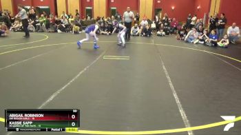 90 lbs Round 2 (6 Team) - Abigail Robinson, SW Region Girls vs Kassie Sapp, MI Queen Of The Mats
