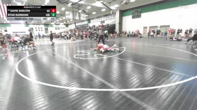 132 lbs Cons. Round 4 - Ryan Barmann, Greater Heights Wrestling vs Gavin Shelton, Victory