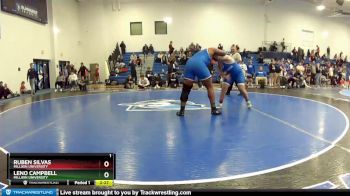 285 lbs Cons. Round 3 - Leno Campbell, Millikin University vs Ruben Silvas, Millikin University