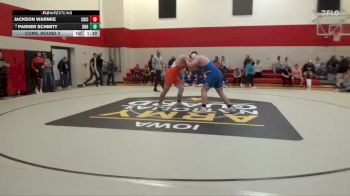 285 lbs Cons. Round 3 - Parker Schmitt, Dike-New Hartford vs Jackson Warnke, Charles City
