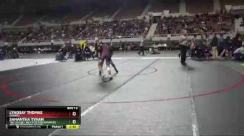 126 lbs Cons. Round 1 - Lyndsay Thomas, Ganado vs Samantha Tynan, The Odyssey Institute For Advanced And International Studies