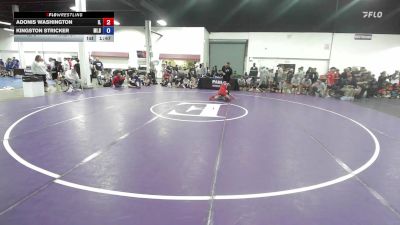 120 lbs Adonis Washington, Illinois vs Kingston Stricker, Michigan Blue