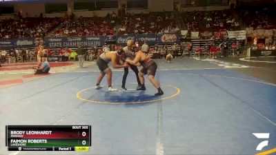 D 2 285 lbs Cons. Round 3 - Brody Leonhardt, Parkway vs Faimon Roberts, Lakeshore