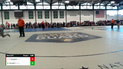 183-197 lbs Quarterfinal - Travis Duggan, Yorkville vs Richie Amakiri, Plano High School