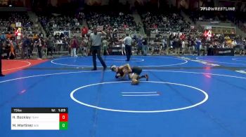 73 lbs Prelims - Hudson Beckley, Team Tulsa WC vs Maddox Martinez, 505 Wc