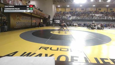 144 lbs Consi Of 16 #1 - Cole Genua, McDonogh vs Carrington Polus, Linsly School