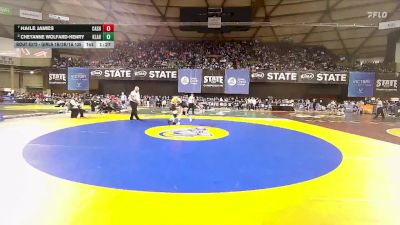 Girls 1B/2B/1A 135 Quarterfinal - Haile James, Cashmere (Girls) vs Cheyanne Wolfard-Henry, Klahowya (Girls)