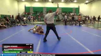 166 lbs Round 2 - Alejandro Hernandez, Pinedale vs Hayden Howard, Dubois