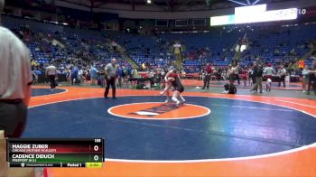 135 lbs Quarterfinal - Cadence Diduch, Freeport (H.S.) vs Maggie Zuber, Chicago (Mother McAuley)