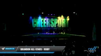 Brandon All-Stars - Ruby [2021 L2 Youth - Medium Day 2] 2021 CHEERSPORT National Cheerleading Championship