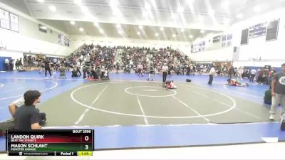 106 lbs Quarterfinal - Landon Quirk, Beat The Streets vs Mason Schlaht, Monster Garage