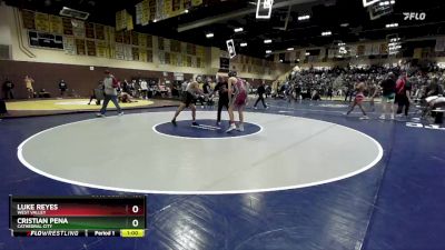 150 lbs Cons. Round 2 - Cristian Pena, Cathedral City vs Luke Reyes, West Valley