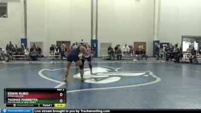 285 lbs 1st Place Match - Edwin Rubio, Ithaca College vs Thomas Marretta, The College Of New Jersey