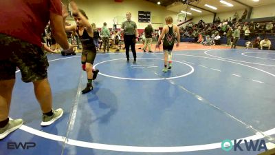 90 lbs Rr Rnd 5 - Braxton Lemmons, Barnsdall Youth Wrestling vs Dallin Swan, IRONMEN Wrestling Club