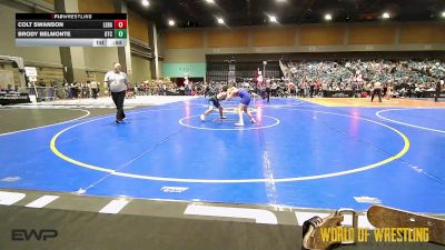 110 lbs Consi Of 8 #1 - Colt Swanson, Lebanon Mat Club vs Brody Belmonte, Origin Training Center