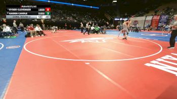 157 Class 1 lbs Cons. Round 2 - Kaiden Caudle, Blair Oaks vs Ryder Clevenger, Lawson