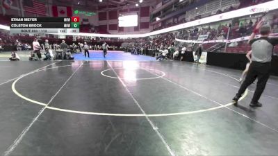 113 lbs 11th Place Match - Colston Brock, Mountain View vs Ethan Meyer, Mountain View