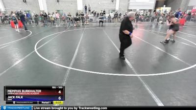 100 lbs Round 3 - Memphis Burkhalter, Sarbacker Wrestling Academy vs Jack Falk, AWA