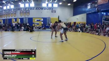 215 lbs Quarterfinal - Connor Olivares *, Wellington vs Hernan Ortiz, St. Lucie Sheriff PAL