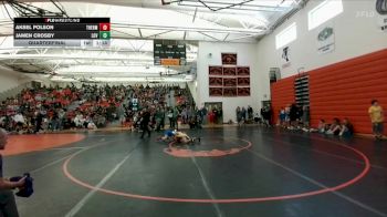 77 lbs Quarterfinal - Jamen Crosby, Lovell Middle School vs Aksel Polson, Thermopolis Middle School