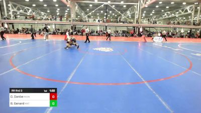 95 lbs Rr Rnd 3 - Derek Danbe, Rednose vs Brady Genard, Mat Assassins