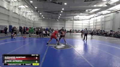 157 lbs Cons. Round 2 - Borese Antropov, RIT vs Alexander Quintano, Roanoke College