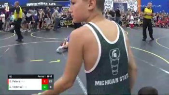 65 lbs Round 1 (6 Team) - Guivanni Tinervia, Steel Valley vs Brody Peters, Iowa Elite