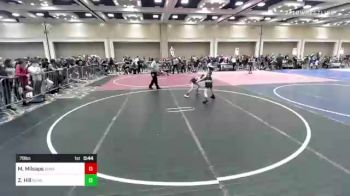 78 lbs Consi Of 8 #2 - Mason Milsaps, Boneyard vs Zaiden Hill, Nevada Elite WC