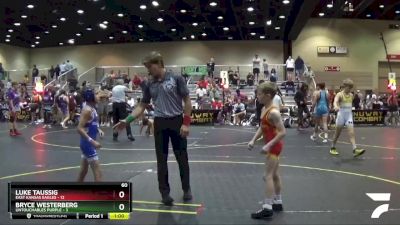 60 lbs Round 1 (6 Team) - Luke Taussig, East Kansas Eagles vs Bryce Westerberg, Untouchables Purple