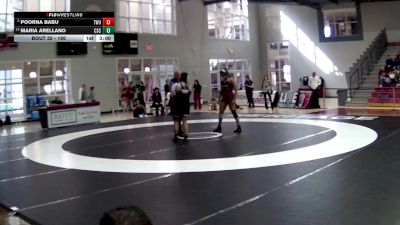 160 lbs Champ. Round 1 - Poorna Babu, Texas Woman`s University vs Maria Arellano, Chadron