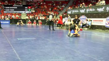 3A-113 lbs Cons. Round 3 - Coby Fiser, Bondurant-Farrar vs Gabe Showers, Council Bluffs Abraham Lincoln