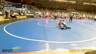 120 lbs Quarterfinal - Kiah Locust, Cowboy Wrestling Club vs Mercer Hamilton, Mat Demon Wrestling Club