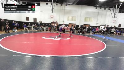 165 lbs Consi Of 8 #1 - Julian Resto, New Britain vs Paul Arvoy, Westhill