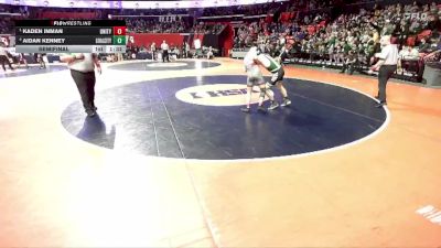 1A 144 lbs Semifinal - Kaden Inman, Tolono (Unity) vs Aidan Kenney, Coal City